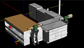 eCabinet Systems uses rich, three-dimensional graphics in its design area. Detailed solid model cabinet images reflect every aspect of the design. As changes are made, you can move, rotate, zoom and explode the image to make sure design details are exactly what you want.